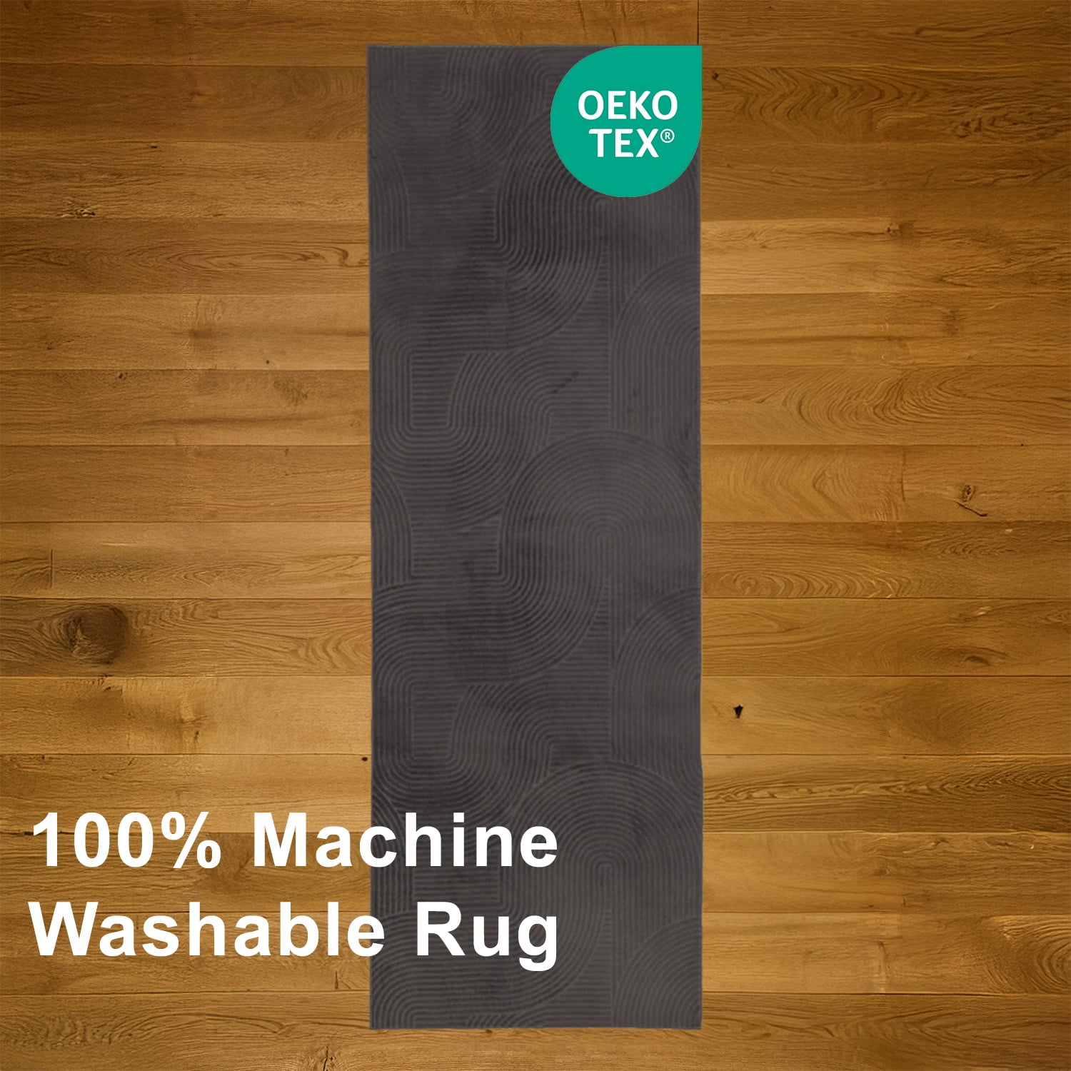 ECARPET Elion Machine Washable Contemporary/Modern Area Rug for Living Room, Bedroom, Dining Entrance, Hallway and More