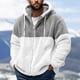 thumbnail image 2 of Men's Personalized Casual Printing Long Sleeve Zipper Sweater Thick Cotton Suit Winter 5XL, 2 of 5