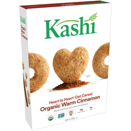 (2 Pack) Kashi Heart To Heart Organic Breakfast Cereal, Warm Cinnamon, 12 (Best Heart Healthy Cereal)
