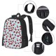 thumbnail image 2 of Easygdp Flowers and Lady Bugs Mochila de Gran Capacidad Minimalista Ideal para Escuela, Viajes y Uso Diario, 2 of 6