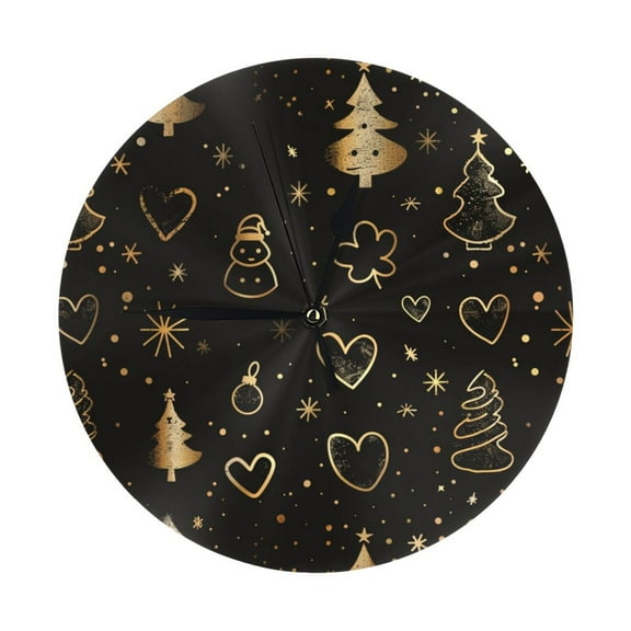 Wall Clocks Line Heart Christmas (1) Decorative for Living Room Kitchen Home Bedroom