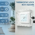 thumbnail image 4 of Txkrhwa Square Thermostat Lock Box, 5.9 x 5.9x2 inch Universal Thermostat Cover with Lock, Clear AC Thermostat Guard Box Cover with Key, Small Acrylic Lock Box for All Type Thermostat on Wall, 4 of 11