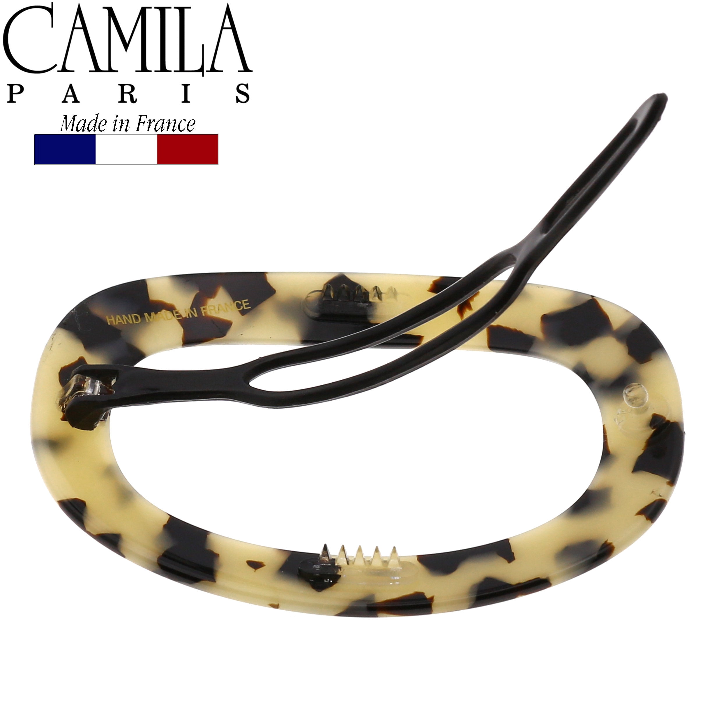 Cutout Oval Metal-Free Barrette - 3" x 3"