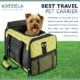 thumbnail image 5 of Katziela Quilted Companion Pet Carrier - Comfortable - Airline Approved (Olive green) (Large), 5 of 7