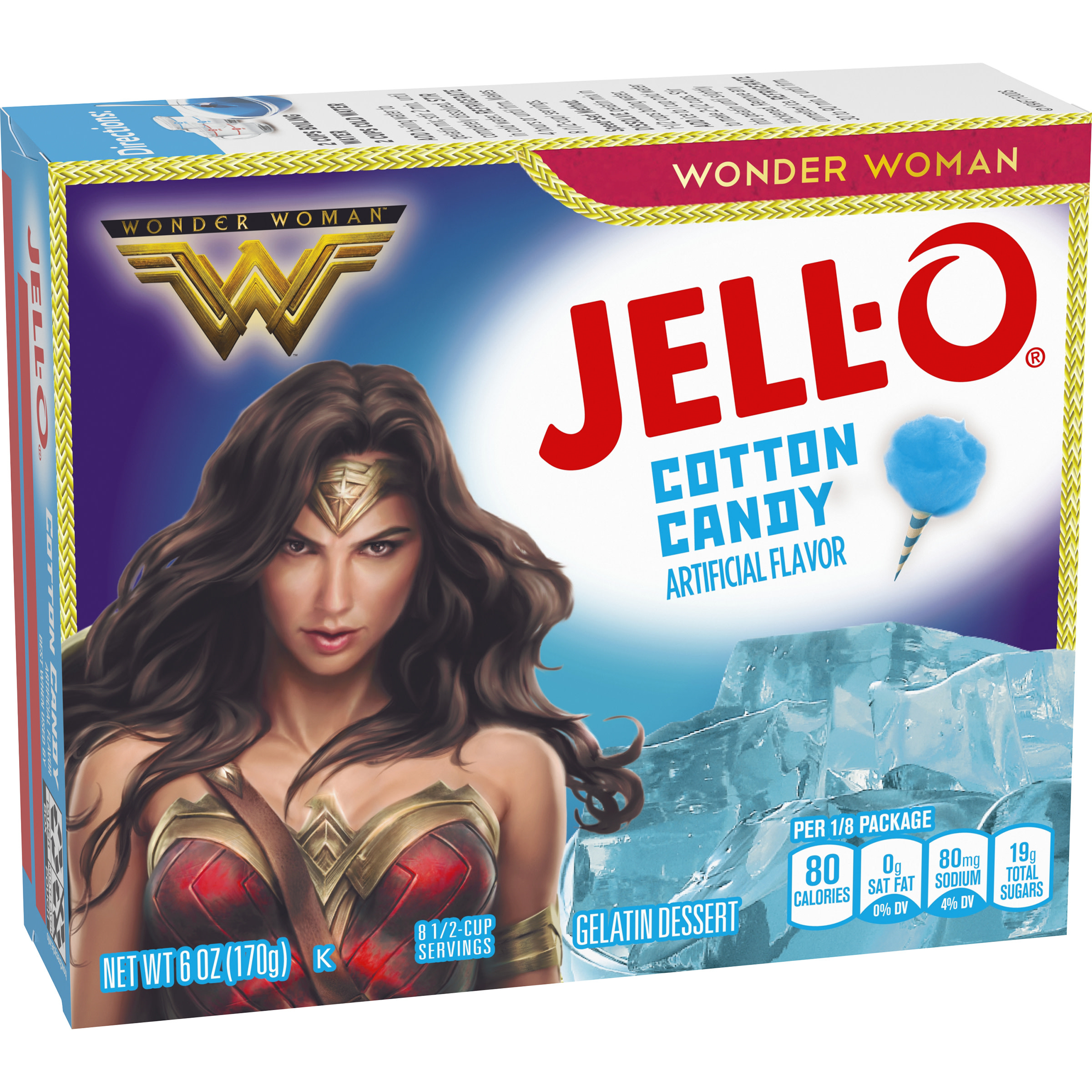 Jell-O Cotton Candy Instant Gelatin Mix, 6 oz Box - image 3 of 8