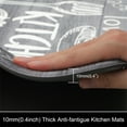 thumbnail image 3 of Findosom Anti Fatigue Kitchen Rug Floor Mats 2Piece Kitchen Runner Rug,Waterproof Non-slip 0.4" Thickness Cushioned Comfort Standing Mat Farmhouse Floor Carpet for Sink,Laundry,18"x30"+18"x47" Grey, 3 of 10