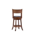 thumbnail image 6 of Boraam Palmetto Counter Height Swivel Wood Kitchen Bar Stool - Walnut Finish, 6 of 10