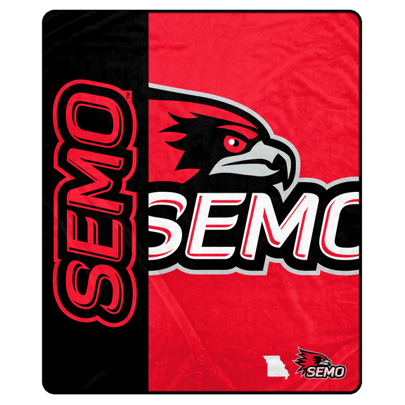 NCAA Southeast Missouri State Redhawks 50x60 Inch Ultra Soft Tailgate Throw