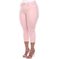 thumbnail image 3 of White Mark Women's Plus Size Capri Jeans, 3 of 5
