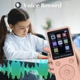 thumbnail image 3 of 16GB MP3 Player & MP4 Player,Music Player with BT 5.0,1.8in Color Screen Portable Video Music Player,Voice Recording,Photo Viewing,EBooks,Supports Expanded Up to 128GB, 3 of 7