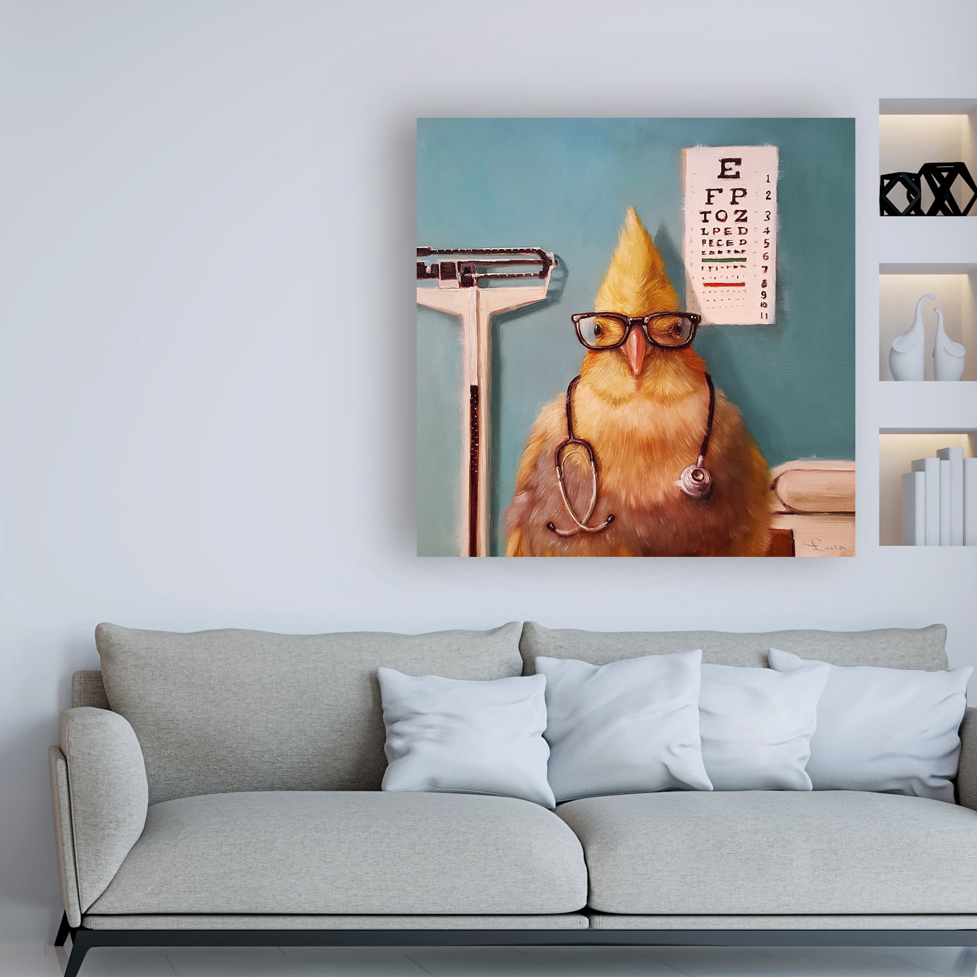 Trademark Fine Art 'Featherologist' Canvas Art by Lucia Hefferna