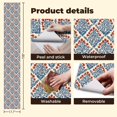thumbnail image 5 of Peel and Stick Wallpaper 17.7in x 9.8ft Floral Blue Leaves Red Flowers Cream Contact Paper Vinyl Self-Adhesive Removable Wall Paper for Bedroom Nursery Bathroom Renter Friendly, 5 of 8