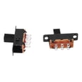 thumbnail image 3 of 10 x DC 0.5A 50V 3 Position 2P2T DPDT Panel Mount Slide Switch SS23D32, 3 of 4
