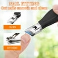 thumbnail image 4 of Wide Jaw Nail Clipper, Stainless Steel Nail Trimmer, Anti-Splash Ergonomic Non-Slip Handle, Rust-Resistant Durable Slanted Cutter for Thick Fingernails and Toenails, Easy Clean Design, 4 of 9