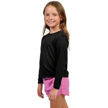 INGEAR Girls UPF Sun Shirt - Long Sleeve Rash Guard For Outdoor Sports & Swimming