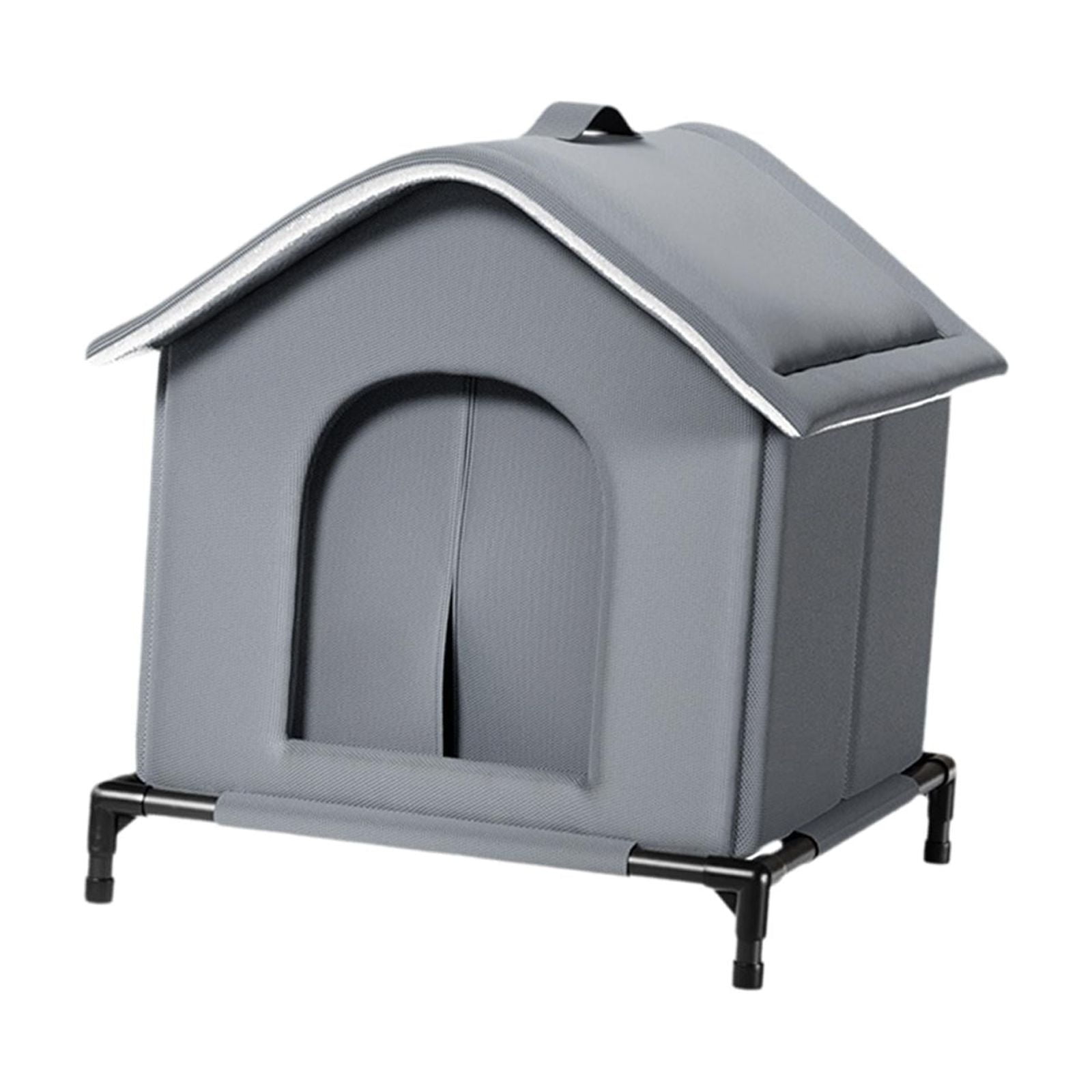 EHJRE Outdoor Cat House Insulated Shelter Waterproof Windproof Oxford Cloth Enclosure Portable Protection Suitable for Garage Garden Porch Community Barn L