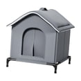 thumbnail image 4 of Casa para Gato Exterior Refugio para Gatos Callejeros Insulado Impermeable Portátil Material Oxford Protección Contra El Frío Adecuado para Jardín Por 2XL, 4 of 8