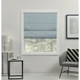 thumbnail image 2 of Exclusive Home Acadia 100% Blackout Roman Shade, 23"x64", Aqua, 2 of 15