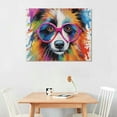 thumbnail image 2 of COMIO  Funny Dog Canvas Wall Art Watercolor Animal Cute Puppy Painting Posters Prints for Farmhouse Kitchen Bedroom Bathroom Decor, 2 of 4