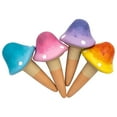 thumbnail image 2 of Haidf 4Pcs Terracotta Watering Spikes, Mushroom Shaped Plant Watering Globes with Slow Release System, Self Watering Planter Insert for Indoor Outdoor Plants, 6.4 Inch, 4 Colors, 2 of 8