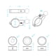 thumbnail image 4 of Clip para Montar en Bicicleta  Soporte GPS Ajustable Accesorios Motocicleta (17mm), 4 of 9