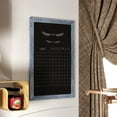 thumbnail image 3 of Flash Furniture Canterbury 24" x 36" Rustic Blue Wall Mount Magnetic Chalkboard Sign with Eraser, Hanging Wall Chalkboard Memo Board for Home, School, or Business, 3 of 12