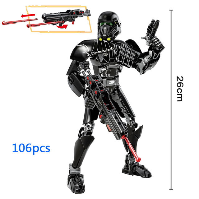 81pcs Space Wars Buildable Figure Stormtrooper Darth Vader Rey