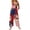 Red, variant on 4th of July Jumpsuits for Women 1776 Plus Size Wide Leg Independence Day Rompers Stars Stripes Sleeveless American Flag Jumpsuits with Pockets Red S