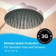 thumbnail image 4 of SlipX Solutions 70 in. x 72 in. Lightweight PEVA Shower Liner, White, 4 of 6
