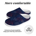 thumbnail image 6 of KLL Blue Firework Pattern Adult Unisex Cozy Slippers,Fuzzy Slip-on Slippers TPR Sole Slippers Comfort Plush Home Footwear for Indoor & Outdoor-37/38, 6 of 7