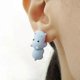 thumbnail image 1 of Lindos pendientes de mordedura de animal Pendientes de dinosaurio Pendientes de animales creativos, azul, 1 of 3