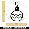 thumbnail image 2 of Christmas Xmas Ornament Zig Zag Doodle Self-Inking Rubber Stamp Ink Stamper - Pink Ink - Medium 1 Inch, 2 of 7