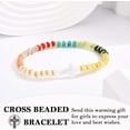 thumbnail image 2 of Cross Bracelet Easter Baptism Confirmation First Communion Christian Catholic Religious Gifts, Easter Basket Stuffers -Christmas Valentines Birthday Gifts, 2 of 5