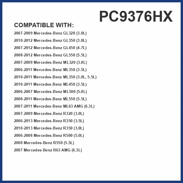 PUREFLOW PC9376HX HEPA Cabin Air Filter | Fits 2006-2011 Mercedes-Benz ML350 3.5L; 2007-2012 GL450 4.7L; 2006-2013 R350 3.5L; 2008-2012 GL550 5.5L