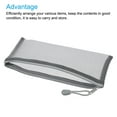 thumbnail image 3 of Uxcell B6 File Pouch Storage Pockets Mesh Zipper Bags, Gray 6 Pack, 3 of 5