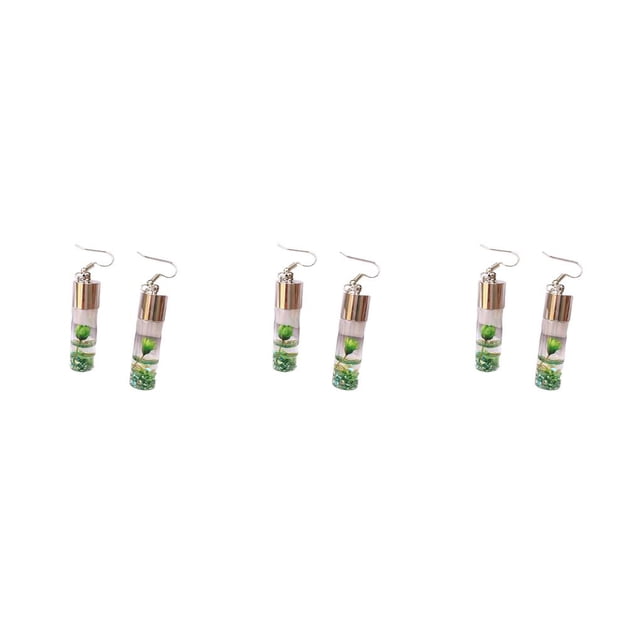Pendientes de gota Minnieouse de flor Verde para mujer, joyería elegante nupcial