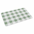 thumbnail image 2 of Sage Green Checkered Door Mat&nbsp;Indoor Outdoor Entrance, Non Slip Small Rug for Kitchen Bathroom Entryway Rug, Green White Buffalo Plaid Washable Doormat Floor Mat for Office Home Decor 18x30 Inch, 2 of 8