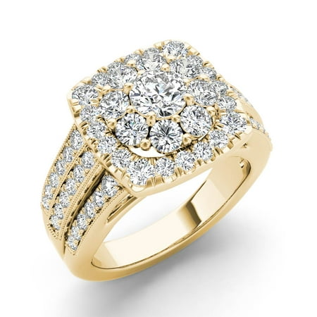 Imperial 2ct TDW Diamond 14K Yellow Gold Engagement Ring