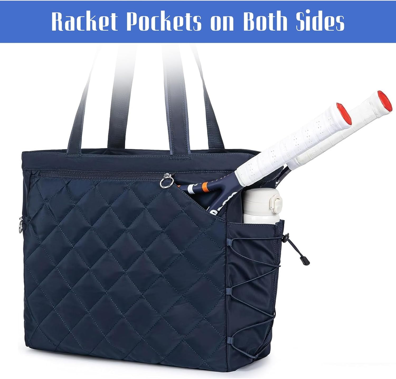 Womens Tennis Bag with Shoe Compartment, Convertible Strap and Hidden Fence Hook – Stylish Tennis Racket Bags for Women and Practical Tennis Bags for Women