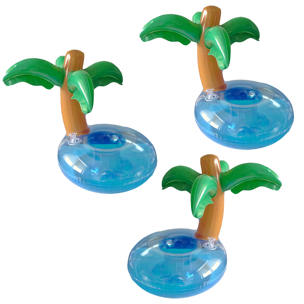 Inflatable Drink Holder, 3 Pack Drink Floats Inflatable Cup Holders