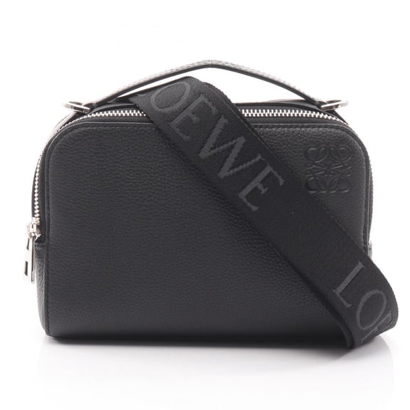 Pre-Owned LOEWE Crossbody Camera Bag, Mini Handbag, Leather, Women's, Black,... (Good)