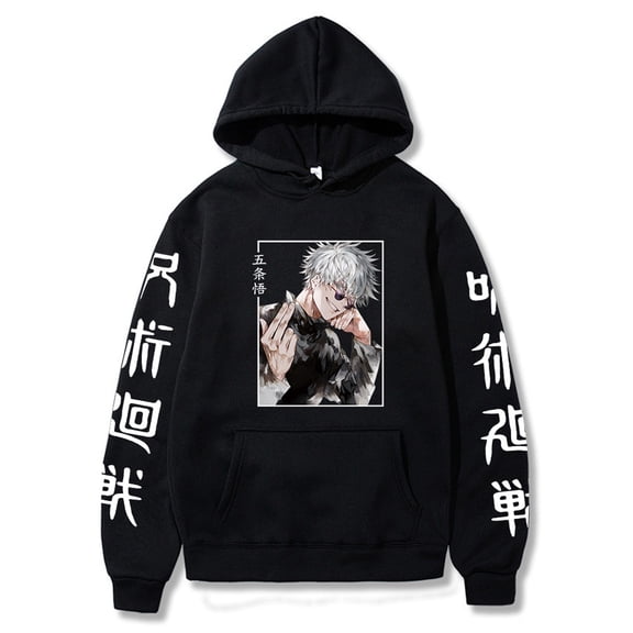 YOUSHENGER Unisex Hoodie Anime Satoru Pullover Hooded Tops Gojo Harajuku Hoodoes Sweatshirts for Men Women