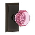 thumbnail image 2 of Nostalgic Warehouse Stuwap_Dd_Nk Studio Solid Brass Rose Dummy Door Knob Set - Bronze, 2 of 7
