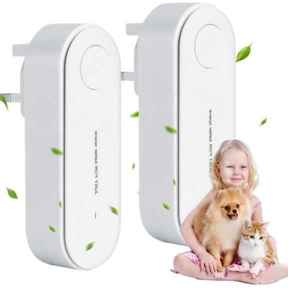 2026 New Magair Air Purifier for M0ld, Magair Air Purifier Plug in with Replacement Filter, Mag Air Purifiers, Suitable for Bedrooms, Toilets, Closets, Pet Room (White, 2Pcs)