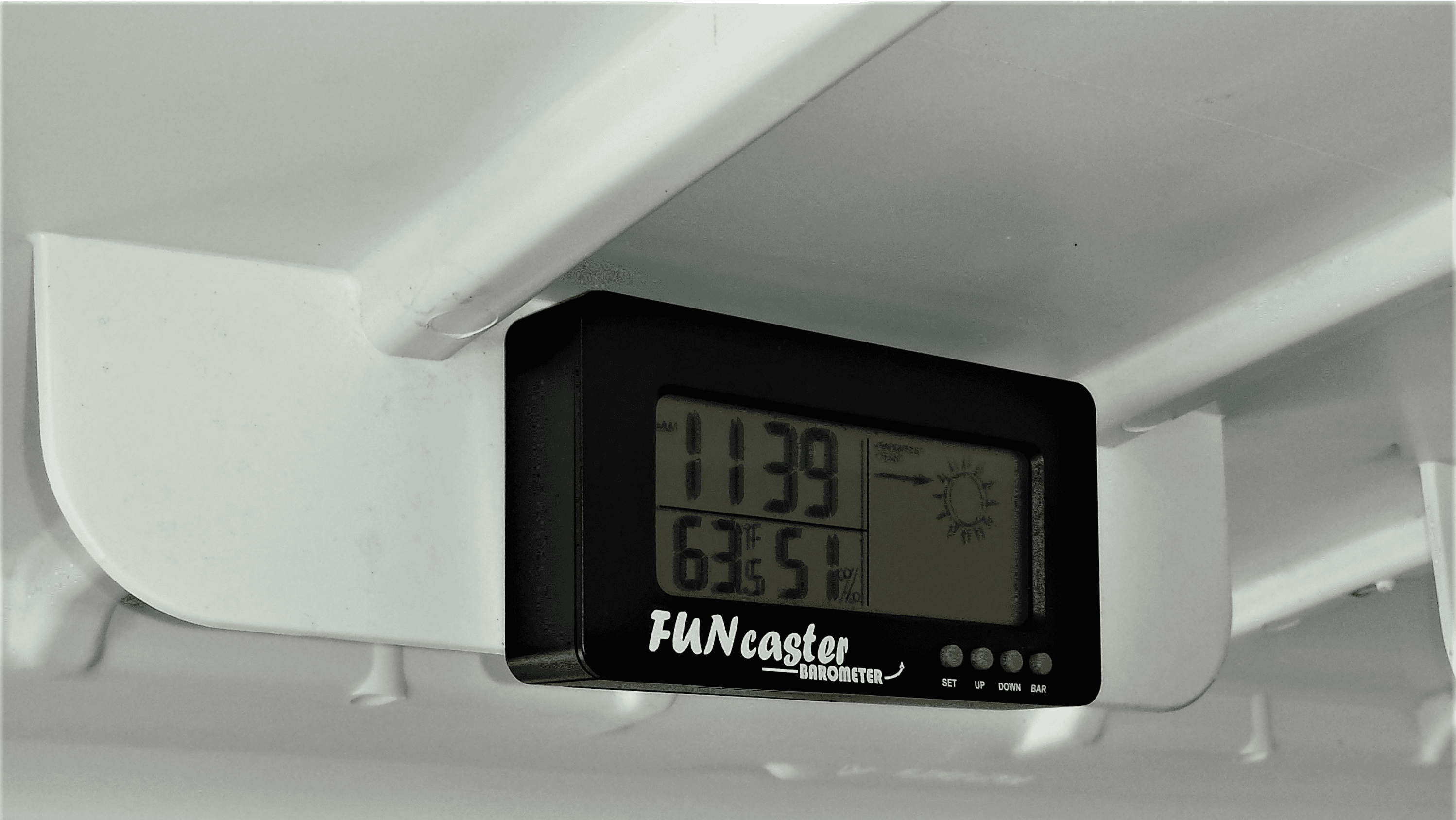 Golf Cart Clock FUNcaster Barometer Weather by TecScan