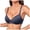 Dark Gray, variant on Women's Push Up Bra Underwire Comfortable Breathable Support Thin Solid Color Triple Layered T-Shirt Bra for Black for Size 90C