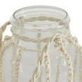thumbnail image 5 of DecMode Clear Glass Decorative Candle Lantern with Rope Handle, 5 of 9