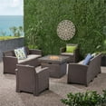 thumbnail image 2 of Noble House Jennings 5 Piece Outdoor Conversation Set in Brown, 2 of 19
