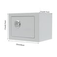 thumbnail image 2 of White Small Safe Box with Drop Slot, Safety Box for Money, Depository Safe with Drop Slot Mountable Cash Box with Lock for Home & Office Security, 2 of 21