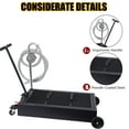 thumbnail image 2 of 25 Gallon Oil Drain Pan with Pump, Oil Drain Tank Foldable 95L Low Profile Oil Drain Pan with Hose, wivel Casters Wheels for Car, SUV, Trucks Oil Draining, 2 of 9